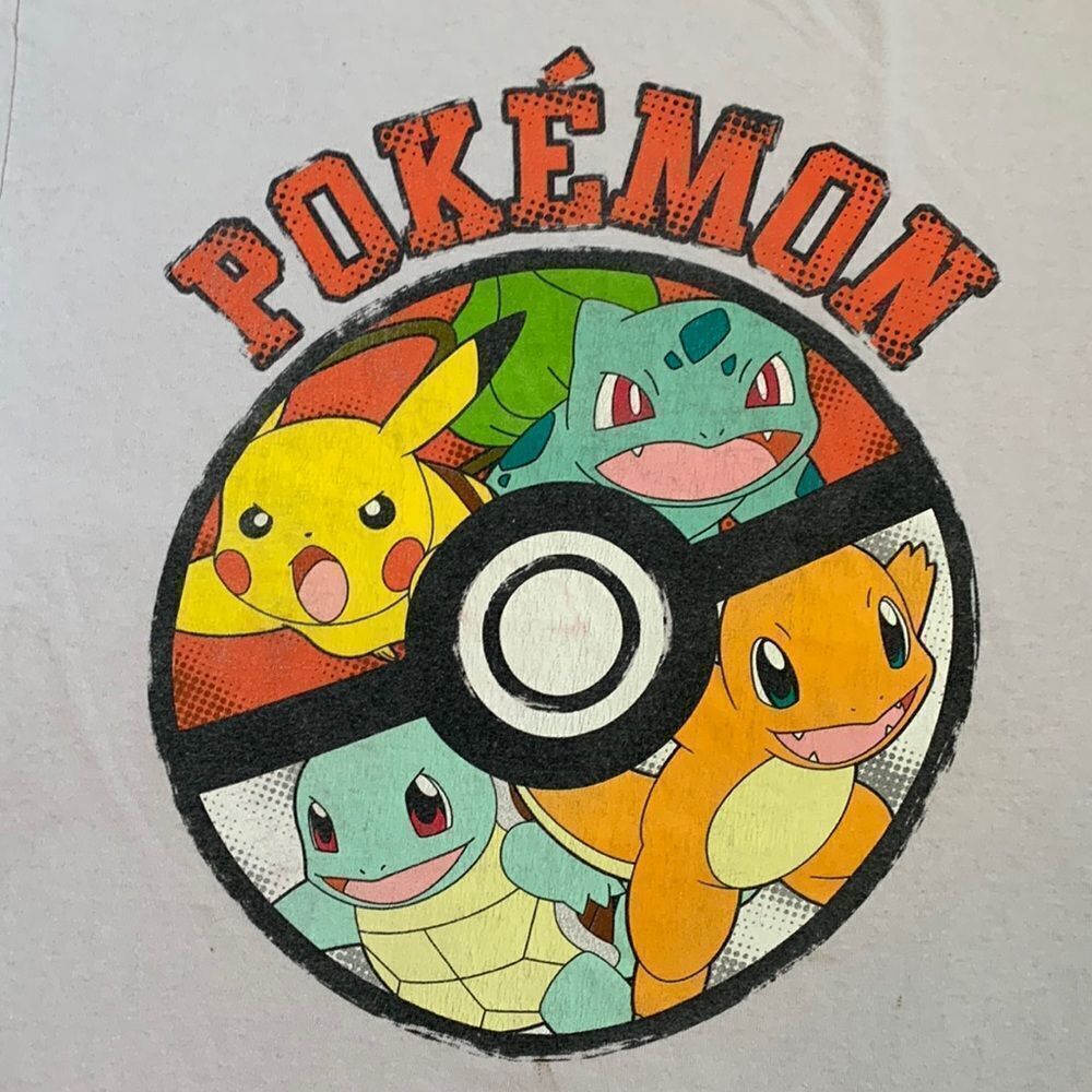 Pokémon Graphic T-shirt L Gray